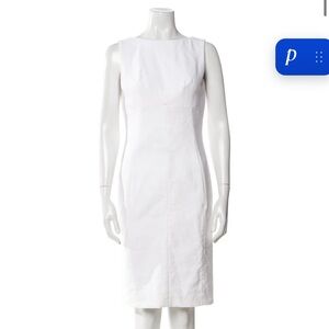 Classic White Sheath Dress - Women
